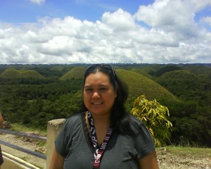 the chocolate hills at my back