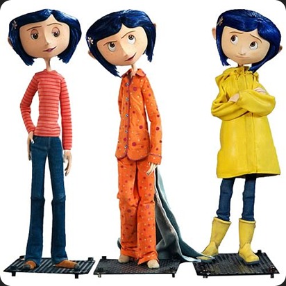 IMAGE SOURCE PAGE: http://entertainments.delkid.com/coraline-bendy-fashion-doll-assortment-set Coraline Dolls
