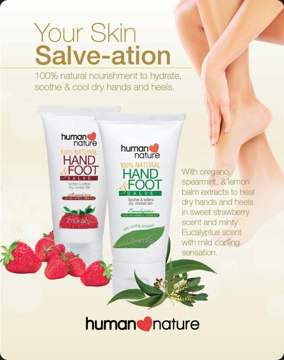 human nature hand foot salve